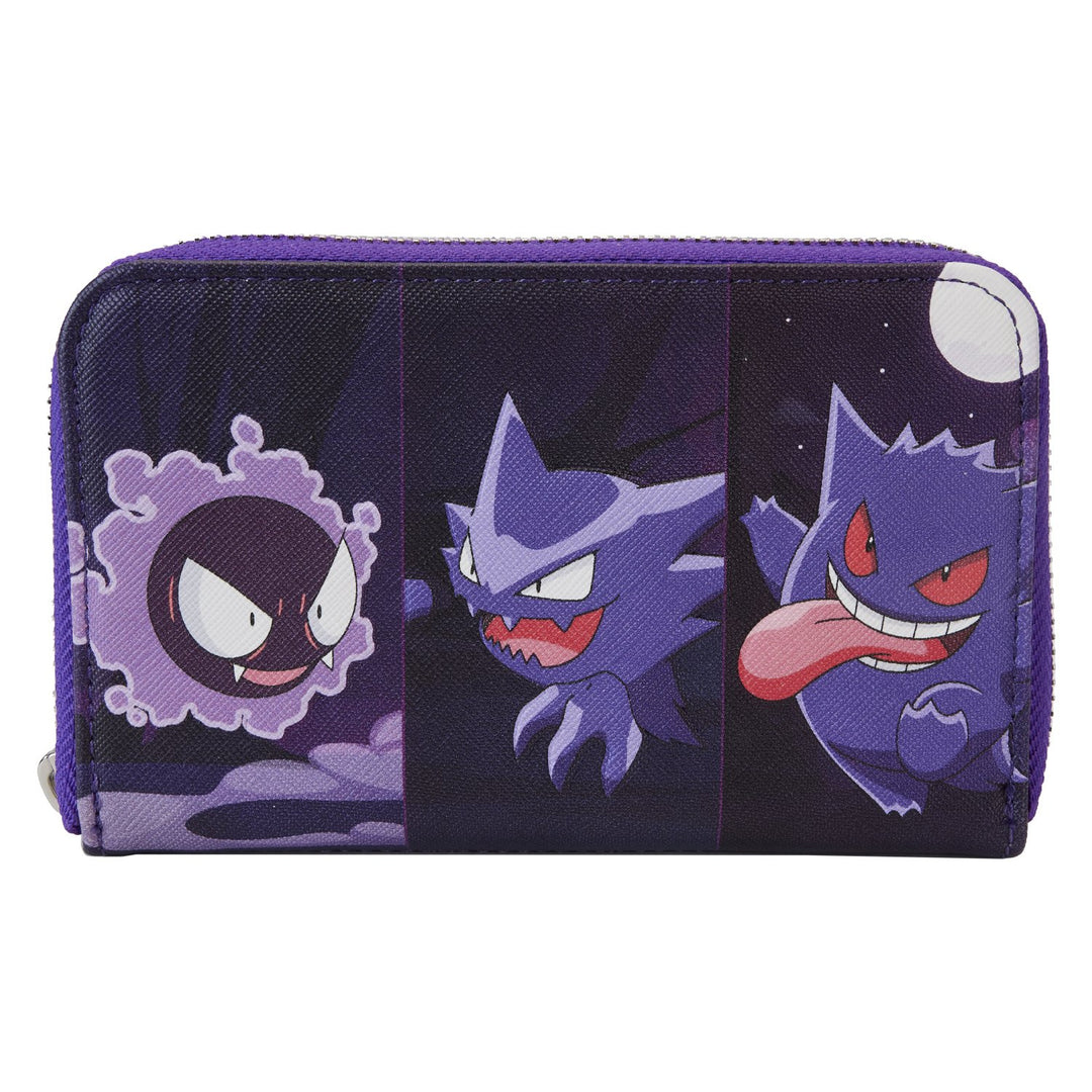 Loungefly Pokemon Gengar Evolution Zip-Around Wallet - Front