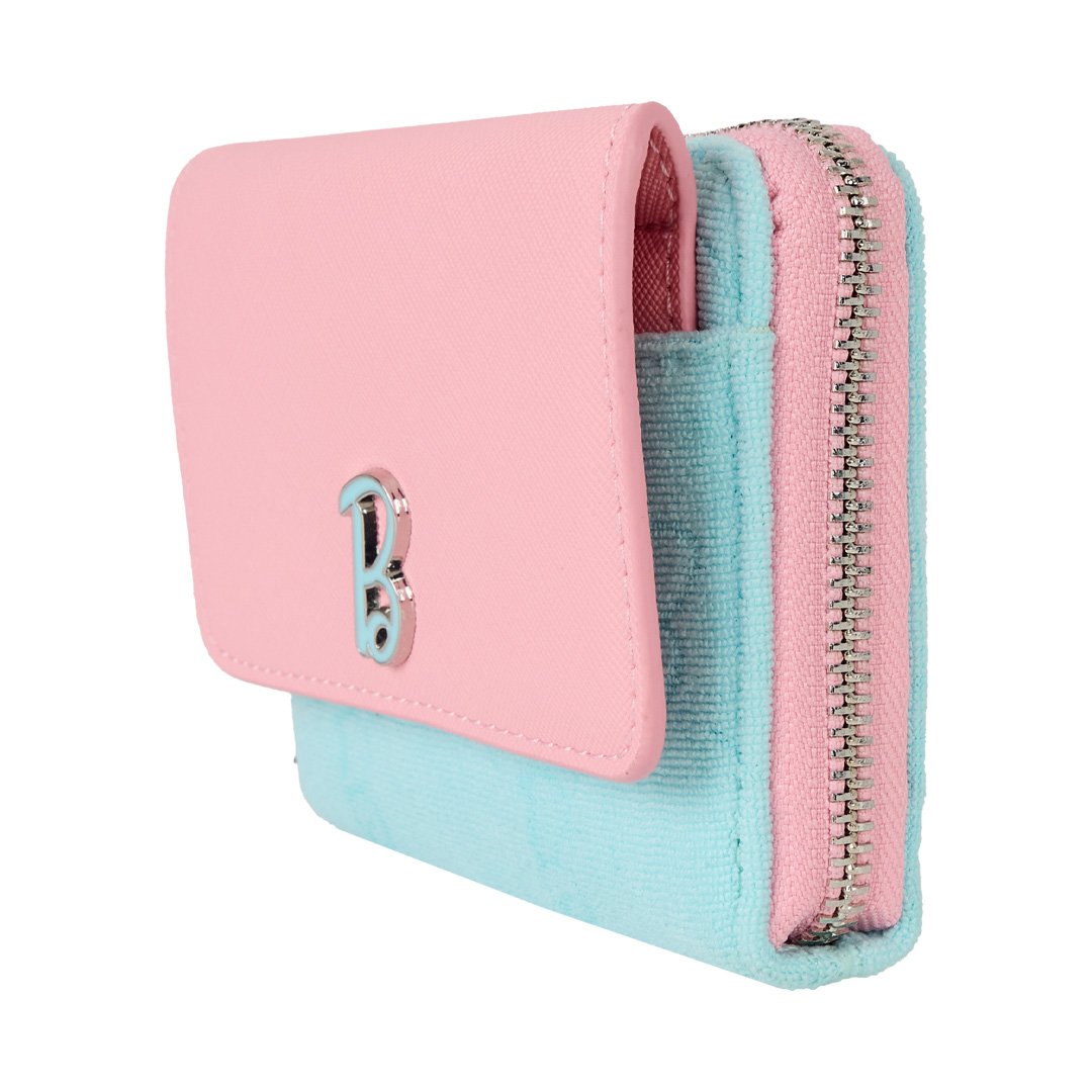 Loungefly Mattel Classic Barbie Terry Cloth Zip Around Wallet