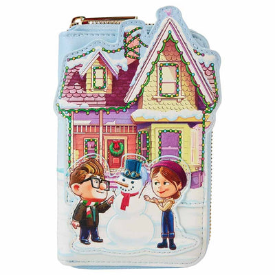 Loungefly Disney Pixar Up House Christmas Lights Zip-Around Wallet