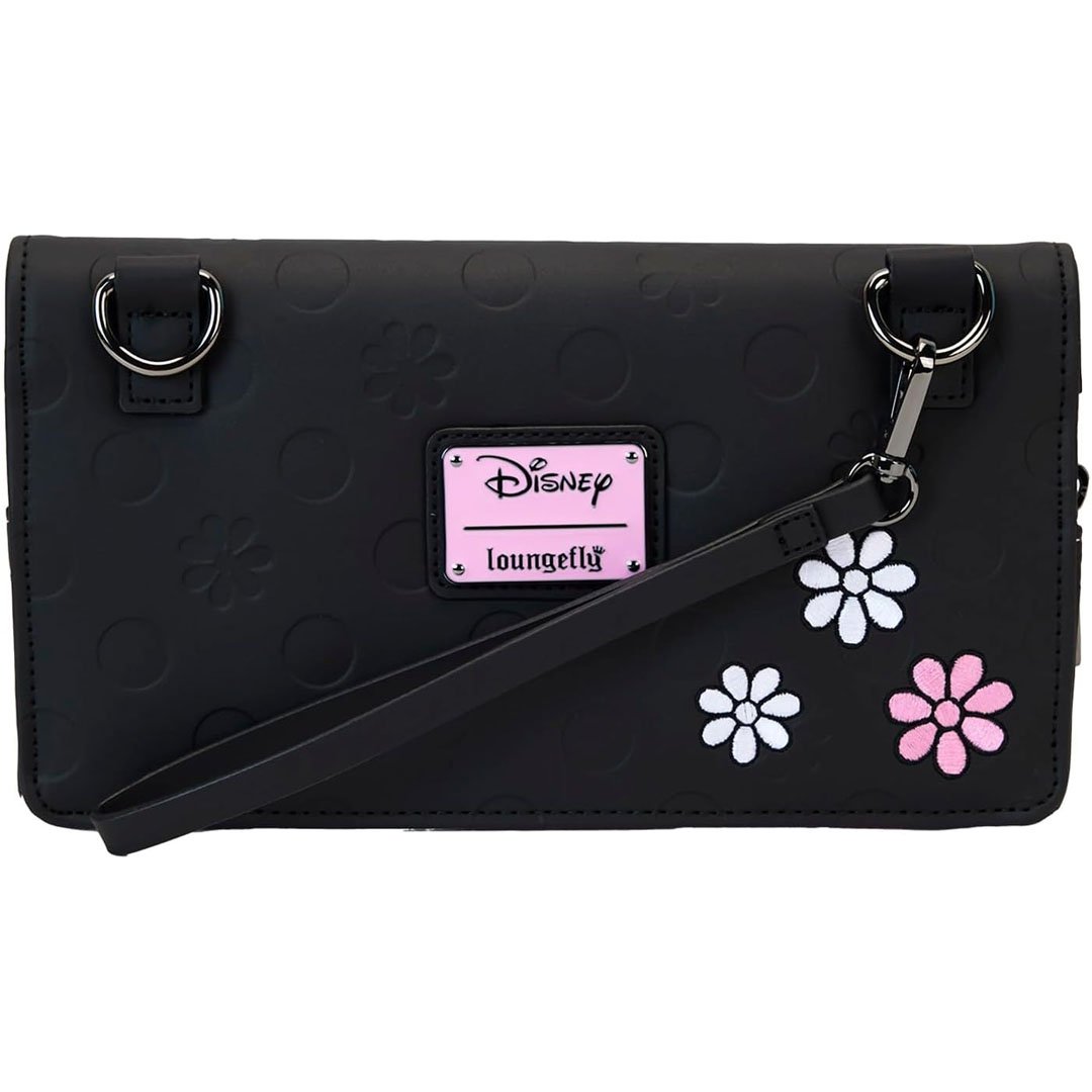 Loungefly Disney Minnie Mouse Floral Rock the Dots Clutch Crossbody