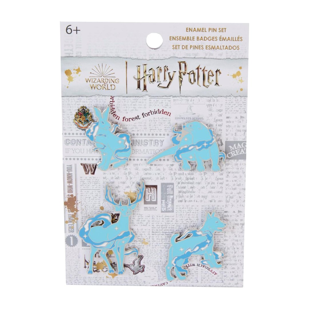 Loungefly Warner Brothers Harry Potter Patronus Collection 4-Pack Pin Set