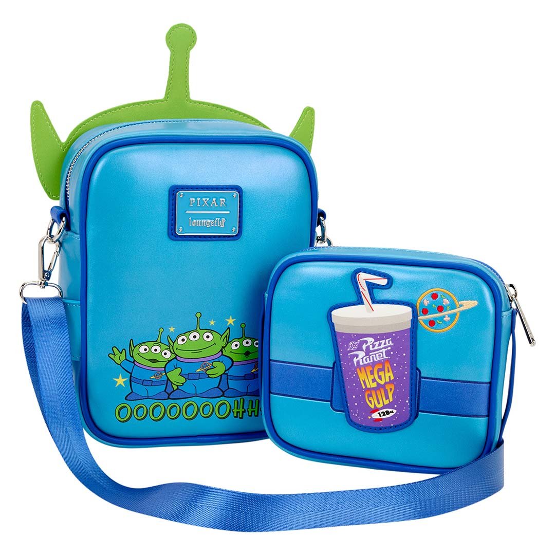 Loungefly Pixar Toy Story 30th Anniversary Aliens Crossbuddies Crossbody Bag