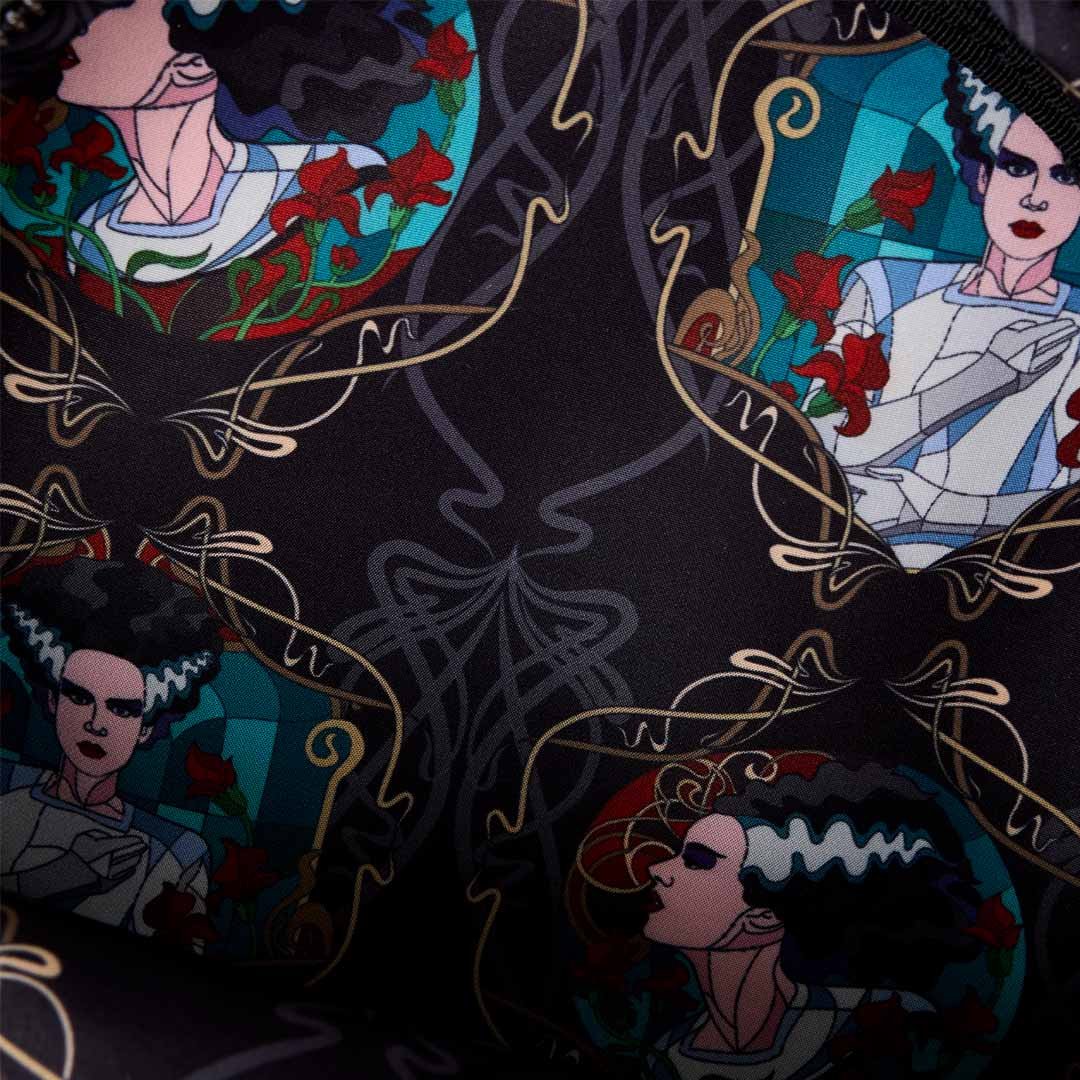 Loungefly Universal Monsters The Bride Of Frankenstein Stained Glass Crossbody Bag