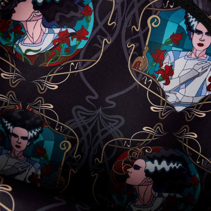 Loungefly Universal Monsters The Bride Of Frankenstein Stained Glass Crossbody Bag