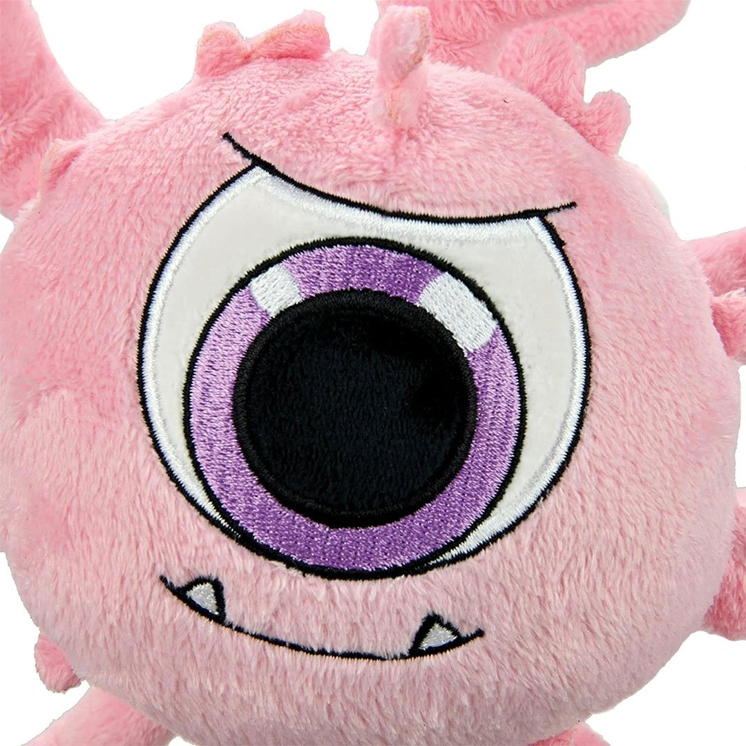Kidrobot Dungeons & Dragons:  7.5" Beholder Phunny Plush Toy - zoomed in front central eye