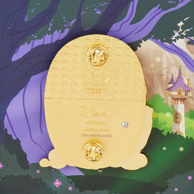 Loungefly Disney Tangled Princess Rapunzel Lenticular 3" Collector Box Pin - Back