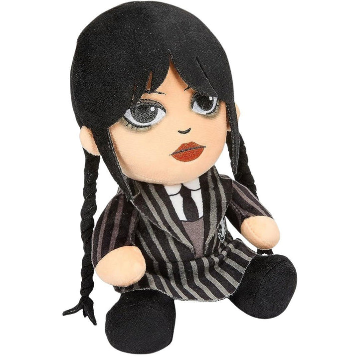 Kidrobot Netflix 7.5" Wednesday Addams Phunny Plush Toy - 3/4 right angle