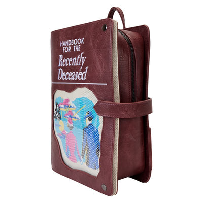 Loungefly Warner Brothers Beetlejuice Handbook For The Recently Deceased Pin Trader Backpack - Side