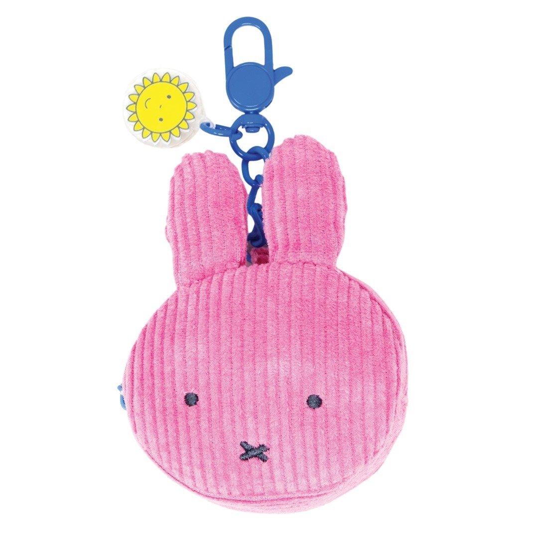 Whatever Makes You Happy Miffy Corduroy Head Blind Box Coin Bag Charms with Stickers