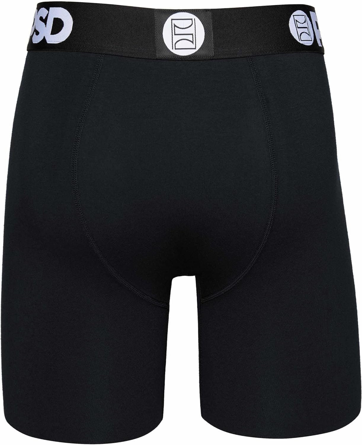 PSD Underwear Men's Black Boxer Briefs 3-Pack -rear