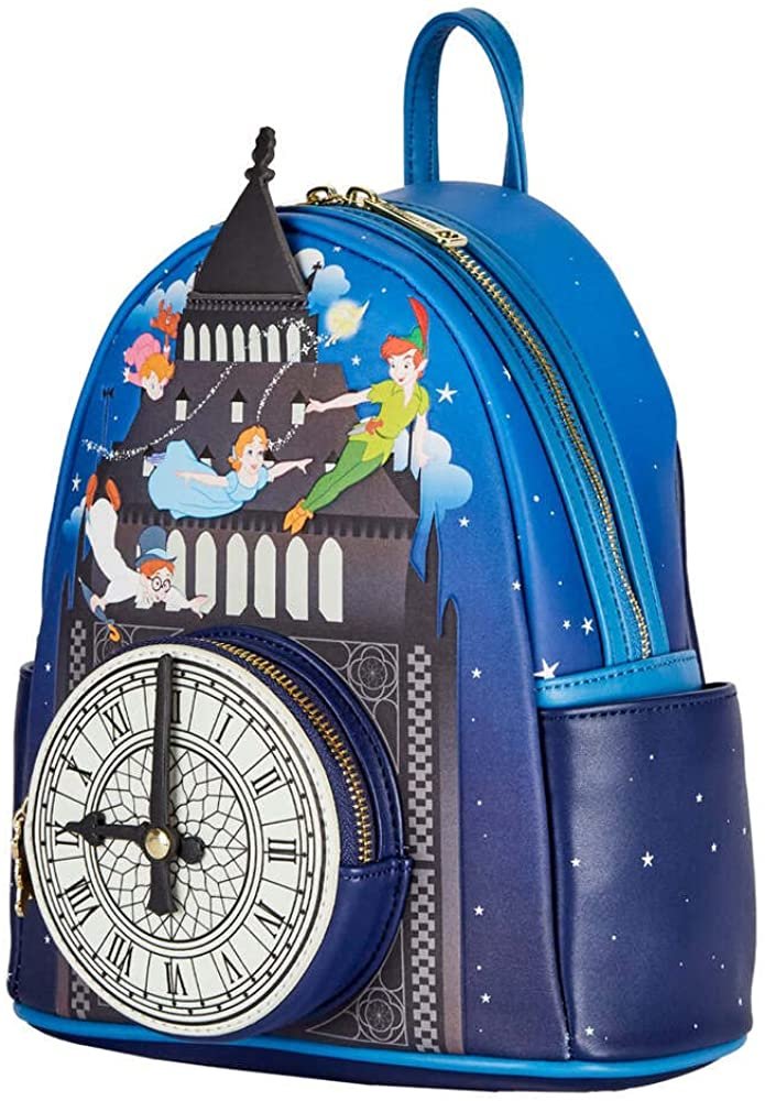 Loungefly Disney Peter Pan Glow Clock Mini Backpack