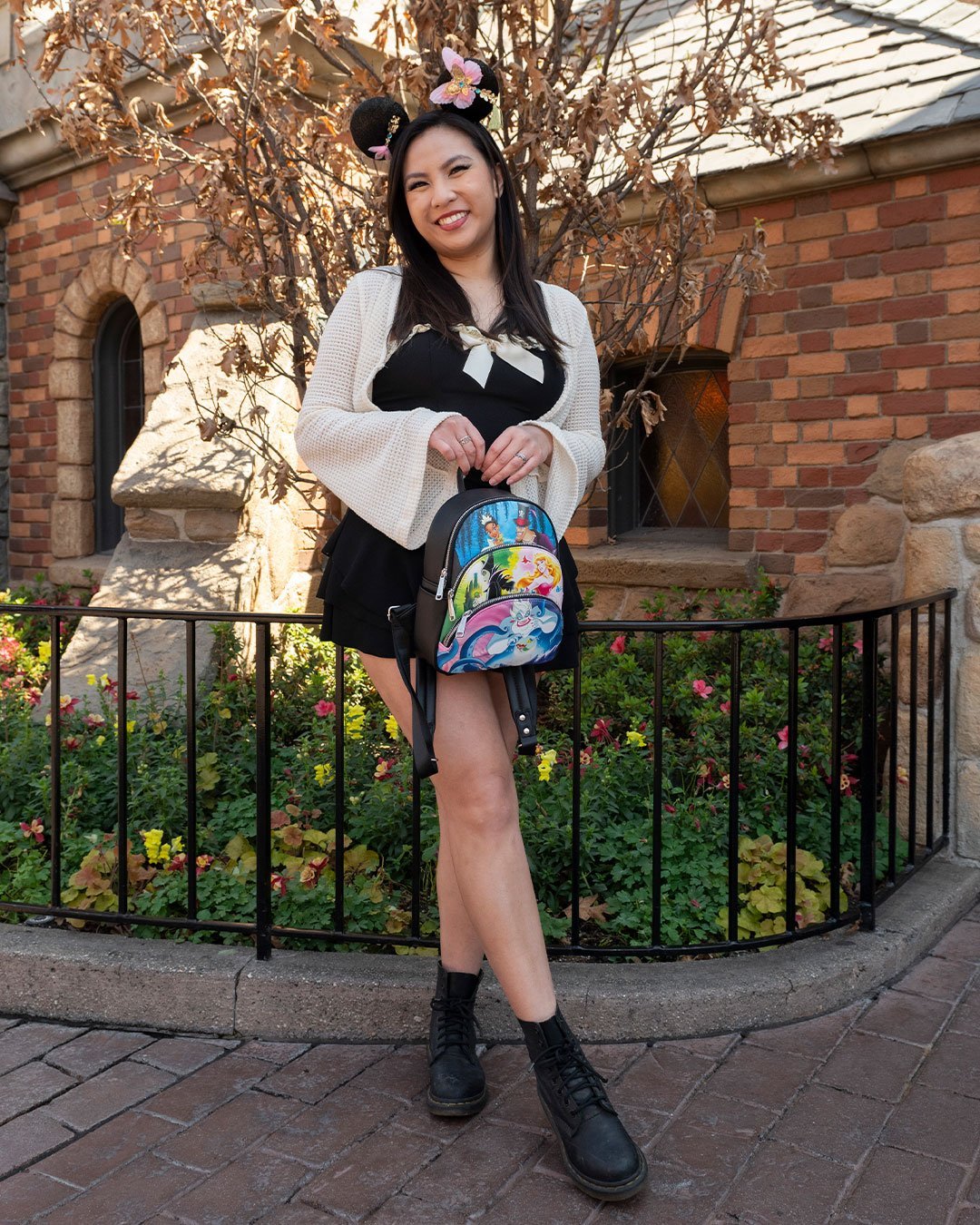 Loungefly Disney Princesses vs Villains Triple Pocket Mini Backpack - 707 Street Exclusive