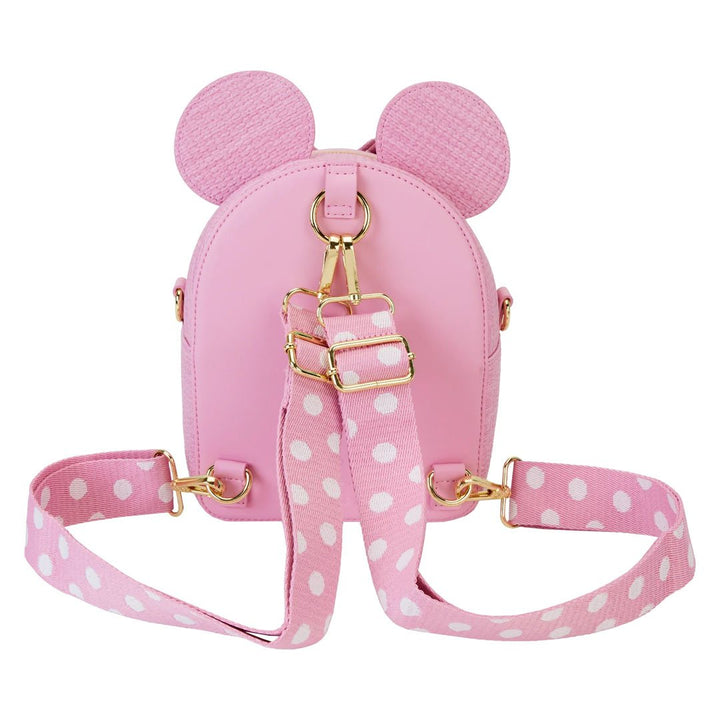 Loungefly Disney Minnie Mouse Straw Cosplay Mini Convertible Bag