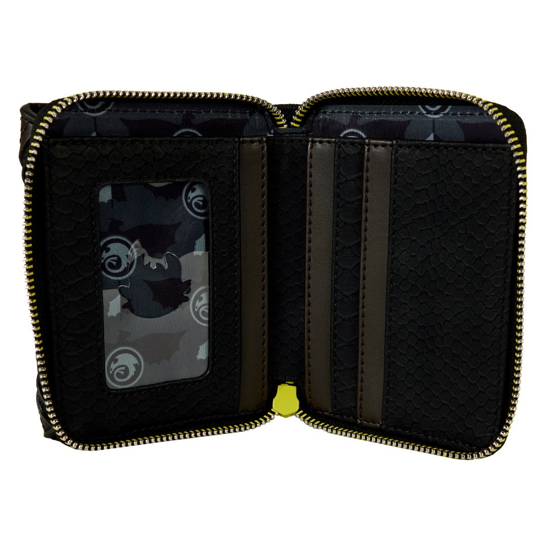 Loungefly DreamWorks How To Train Your Dragon Night Fury Trifold Wallet