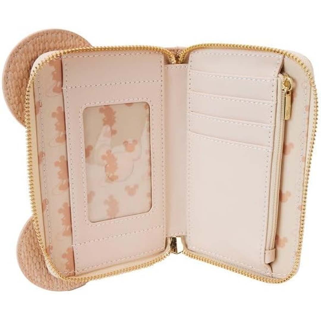 Loungefly Disney Mickey Mouse Straw Cosplay Zip-Around Wallet