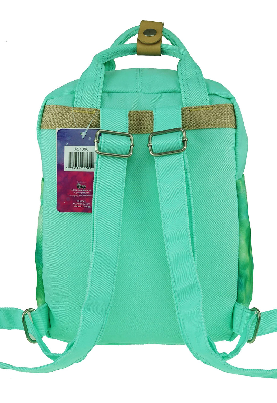 KBNL Disney Ariel 12" Nylon Mini Backpack - Back