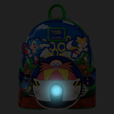 Loungefly SEGA Sonic the Hedgehog Light Up Mini Backpack
