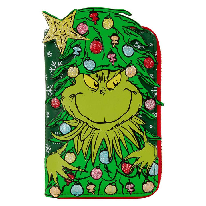Loungefly Dr. Seuss Grinch Holiday Zip Around Wallet