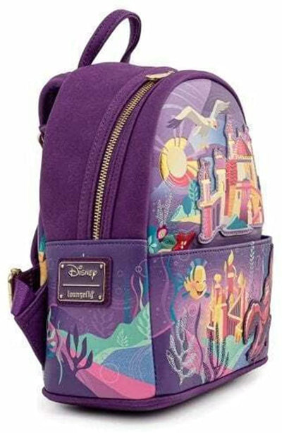 Loungefly Disney Little Mermaid Ariel Castle Series Mini Backpack