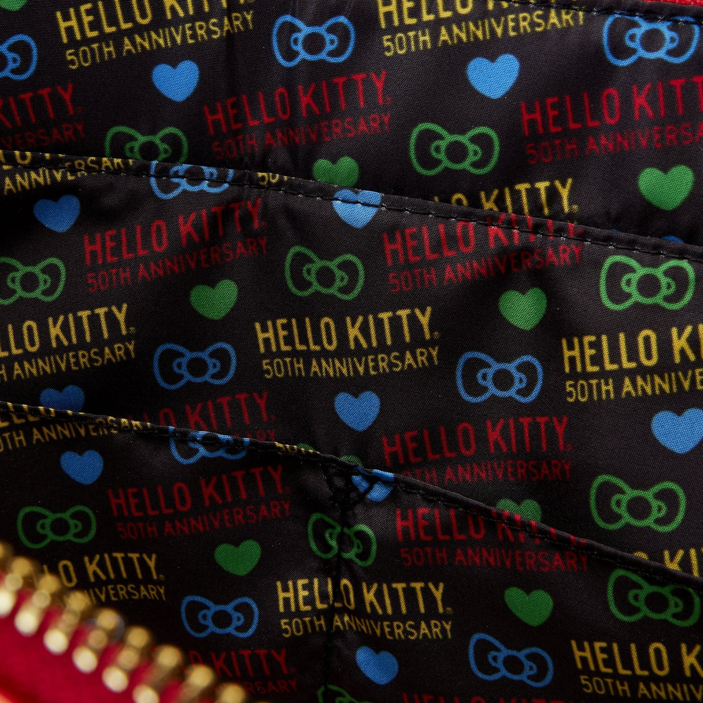 Loungefly Sanrio Hello Kitty 50th Anniversary Metallic Tote Bag with Coin Bag