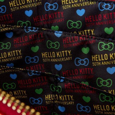 Loungefly Sanrio Hello Kitty 50th Anniversary Metallic Tote Bag with Coin Bag