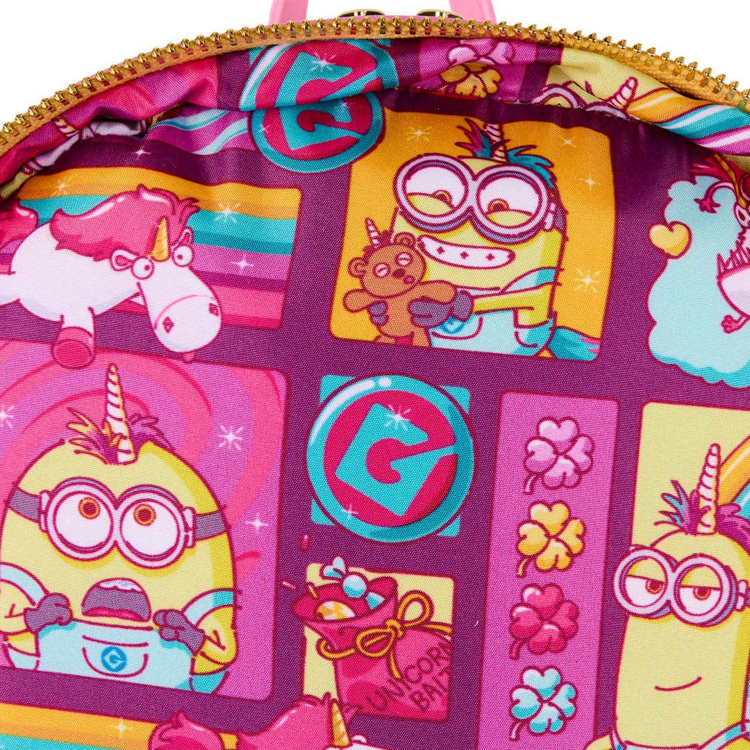 fluffy mini unicorn backpack Minions Fluffy Unicorn Rainbow Mini Backpack