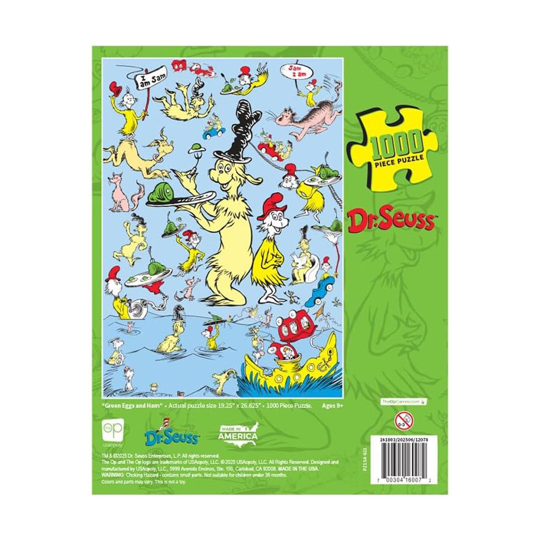 USAopoly Dr Seuss Green Eggs and Ham 1000 Piece Puzzle
