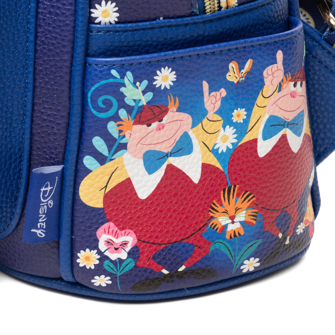 Wondapop Disney Alice In Wonderland Garden Tea Party 11" Vegan Leather Mini Daypack