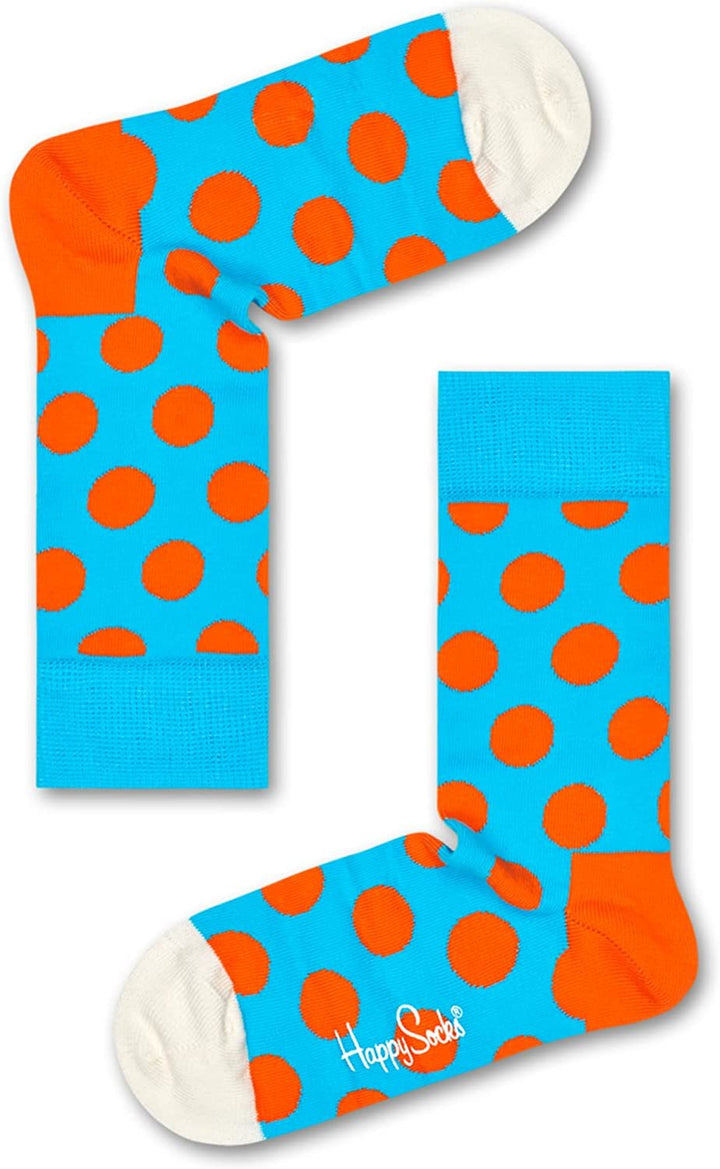 Happy Socks 4-Pack Amazon Stripe Gift Set, colorful and fun, Socks for Men and Women, Yellow-Navy-Blue-Orange-White-Green