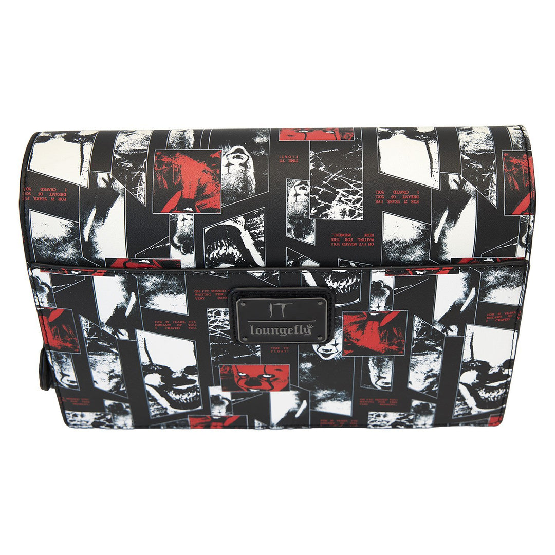 Loungefly Warner Brothers I Heart Horror IT Pennywise Glow Crossbody Bag