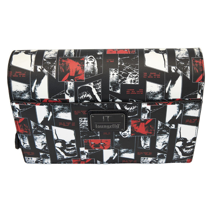 Loungefly Warner Brothers I Heart Horror IT Pennywise Glow Crossbody Bag