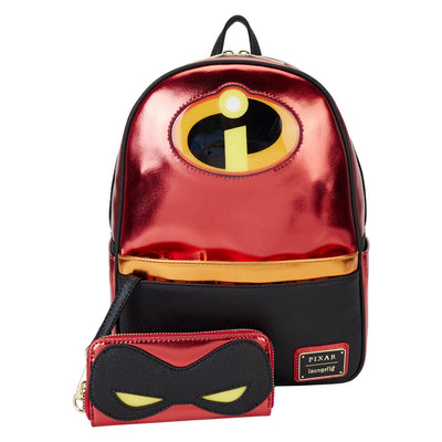 Loungefly Pixar The Incredibles 20th Anniversary Light-Up Cosplay Mini Backpack - Front