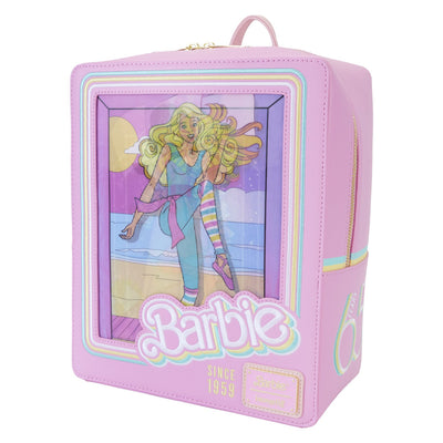 Loungefly Mattel Barbie 65th Anniversary Doll Box Triple Lenticular Mini Backpack - Side Feature 2