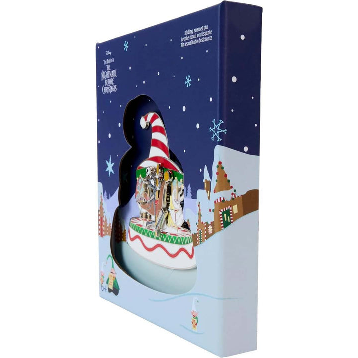 Loungefly Disney The Nightmare Before Christmas Candy Cane Carousel 3" Collector Box Sliding Pin