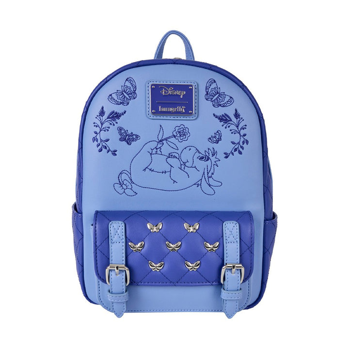 Loungefly Disney Winnie The Pooh Floral Eeyore Quilted Texture Mini Backpack