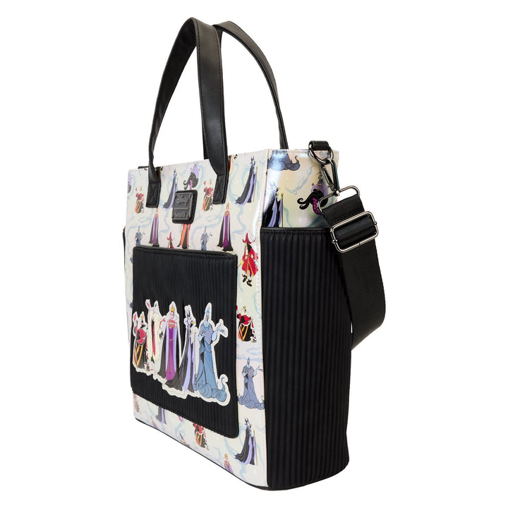 Loungefly Disney Villains Iridescent All-Over Print Convertible Backpack &amp; Tote Bag