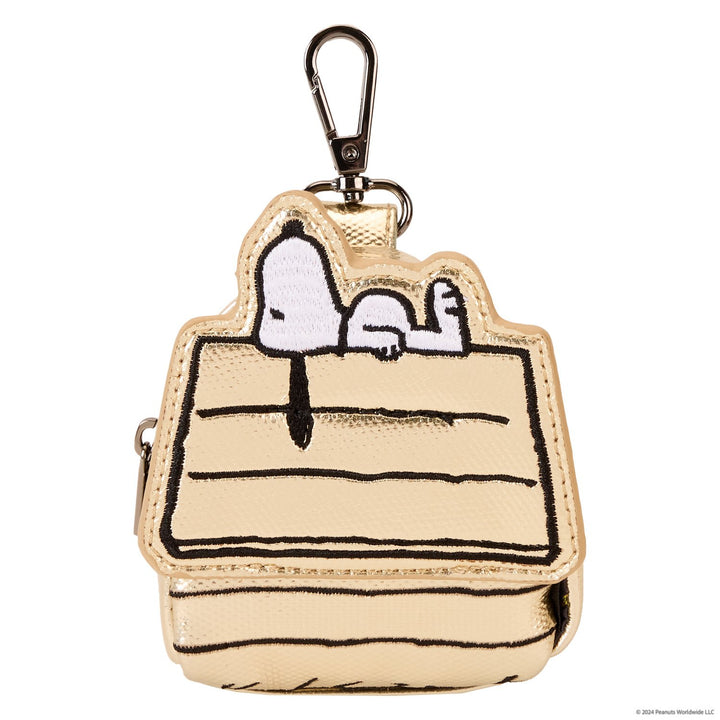 Loungefly Pets Peanuts 75th Anniversary Snoopy Doghouse Treat &amp; Disposable Bag Holder