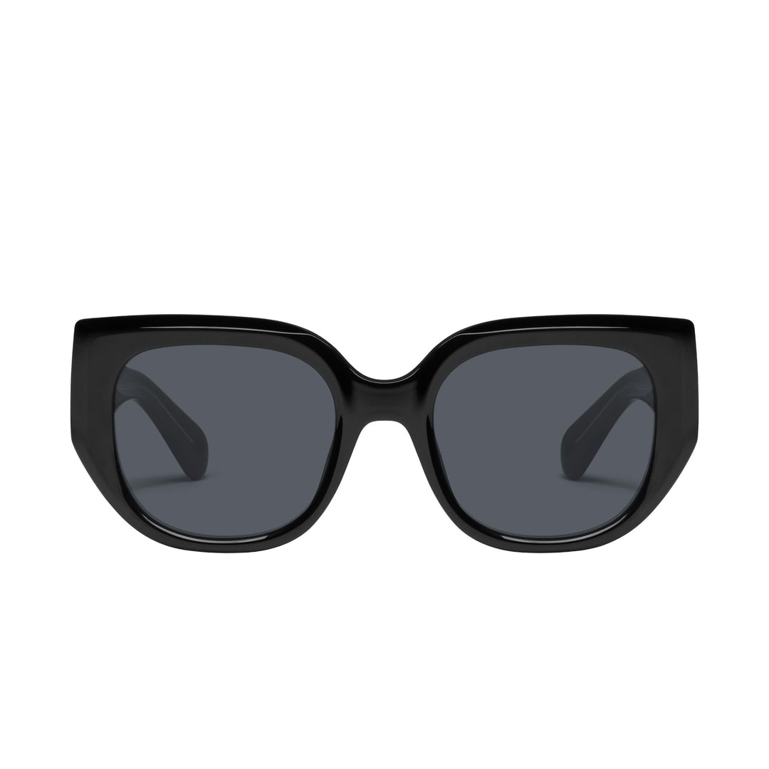 Quay - Womens Sunglasses, Square Lenses with UV Protection (Busy Busy, Black)