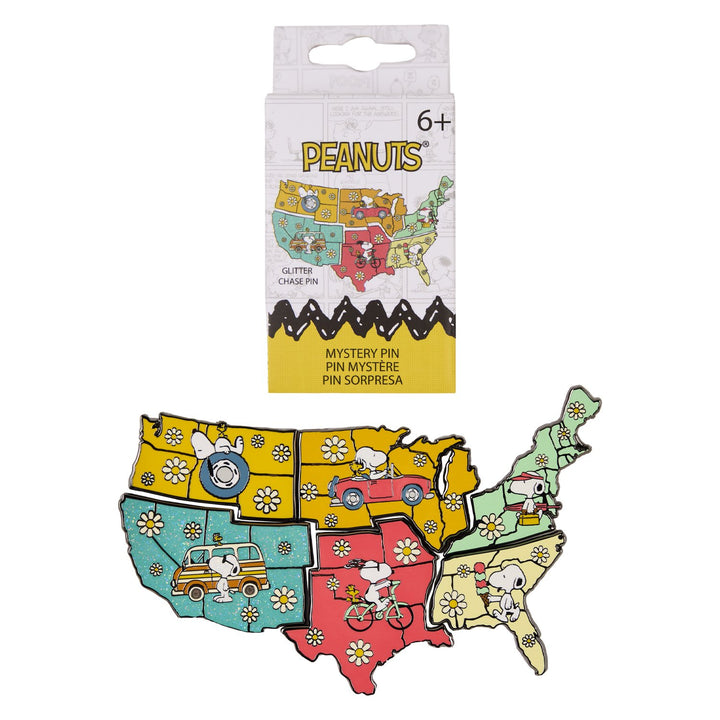 Loungefly Peanuts Snoopy Map Mystery Pins