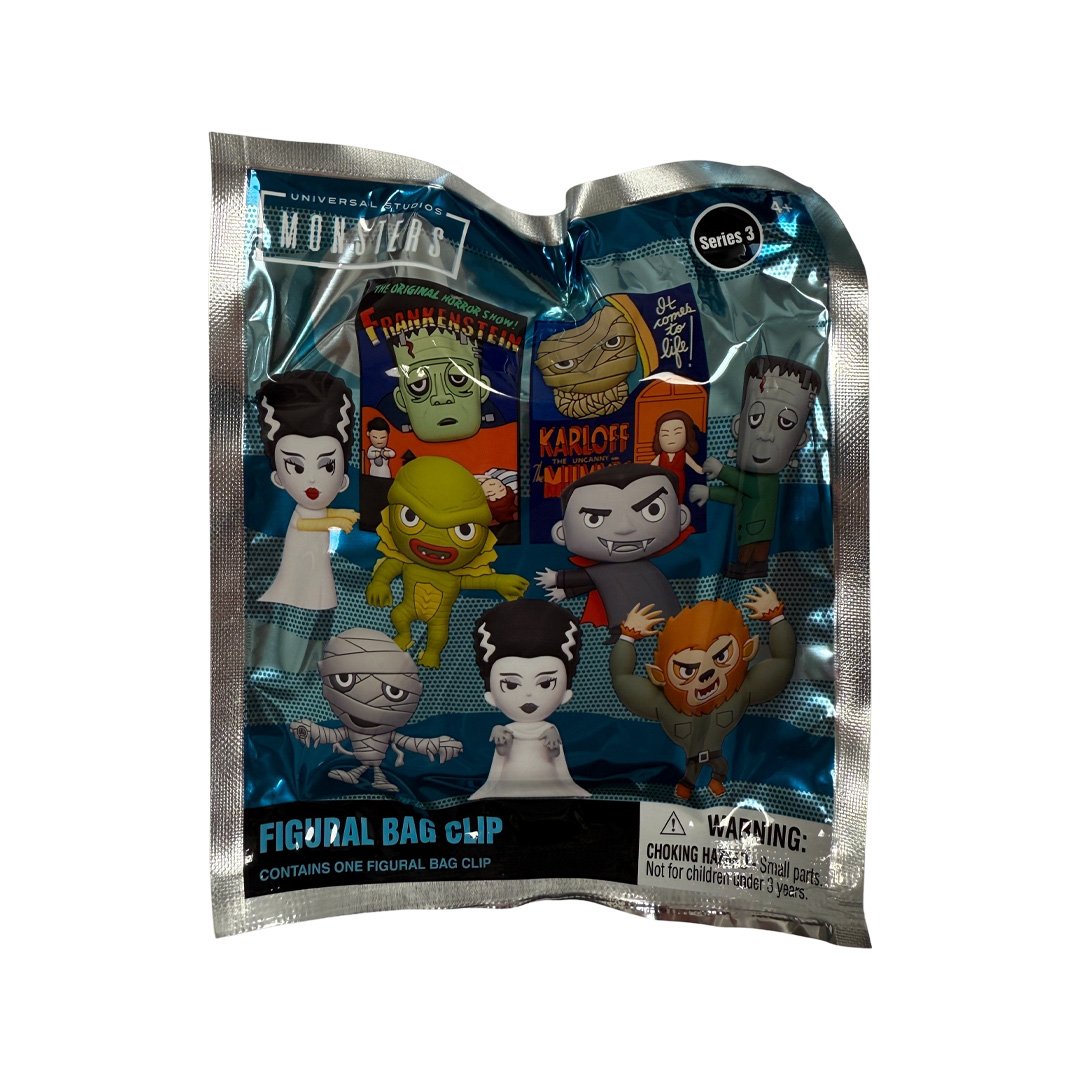 Universal Monsters 3D Foam Bag Clip Series 3 Blind Bag