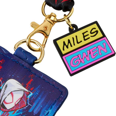 Loungefly Marvel Spiderverse Miles and Gwen Lanyard with Card Holder