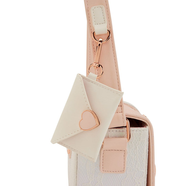 Loungefly Heart Envelope Crossbody Bag with Bag Charm