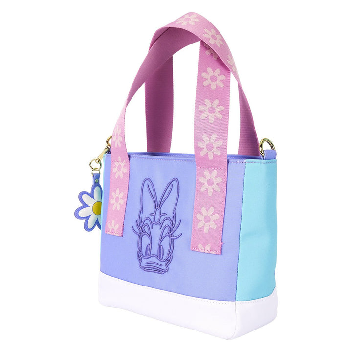 Loungefly Disney Daisy Duck 85th Anniversary Nylon Mini Tote Crossbody Bag