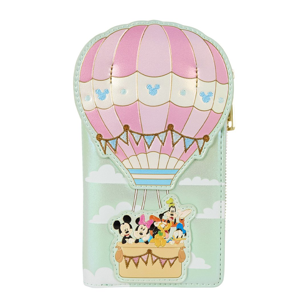 Loungefly Disney Mickey &amp; Friends Hot Air Balloon Flap Wallet