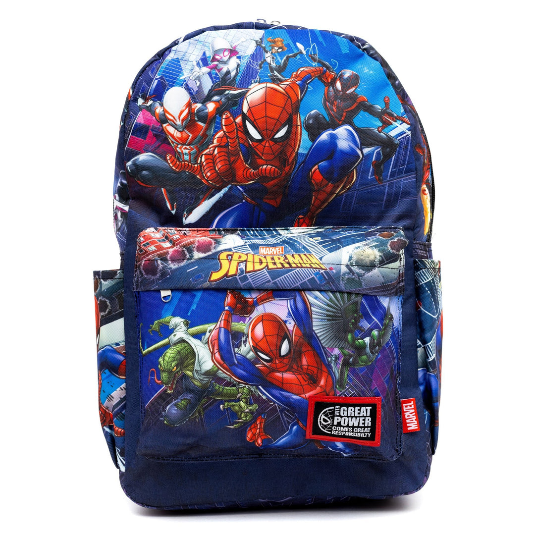 WondaPop Disney Marvel Spider-man 17" Nylon Backpack - Front