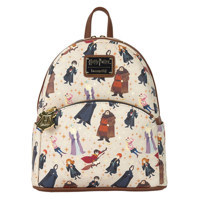 Loungefly Warner Brothers Harry Potter Hogwarts All-Over Print Mini Backpack