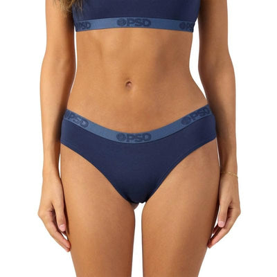 PSD Underwear Women's Modal Mood Cheeky 4-Pack Box - Navy