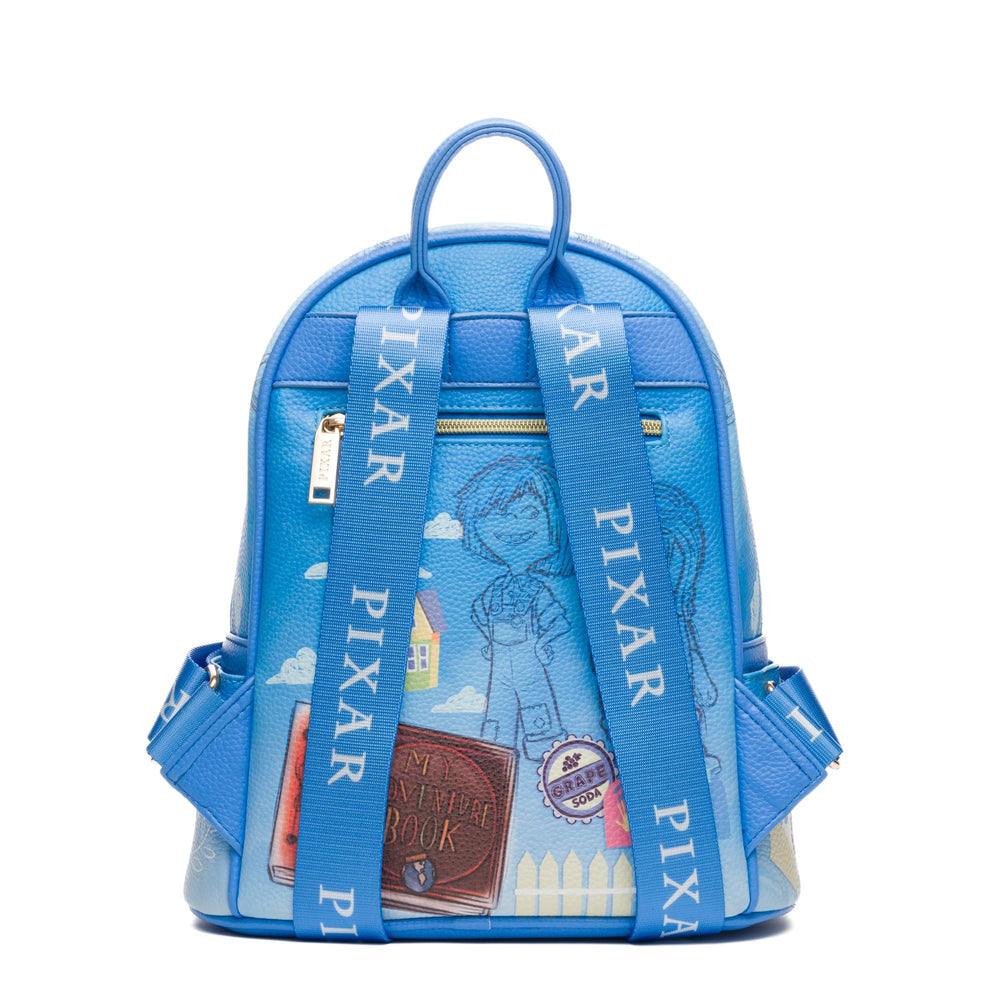 WondaPop Disney Pixar UP Carl and Ellie 11" Mini Backpack - Back Straps