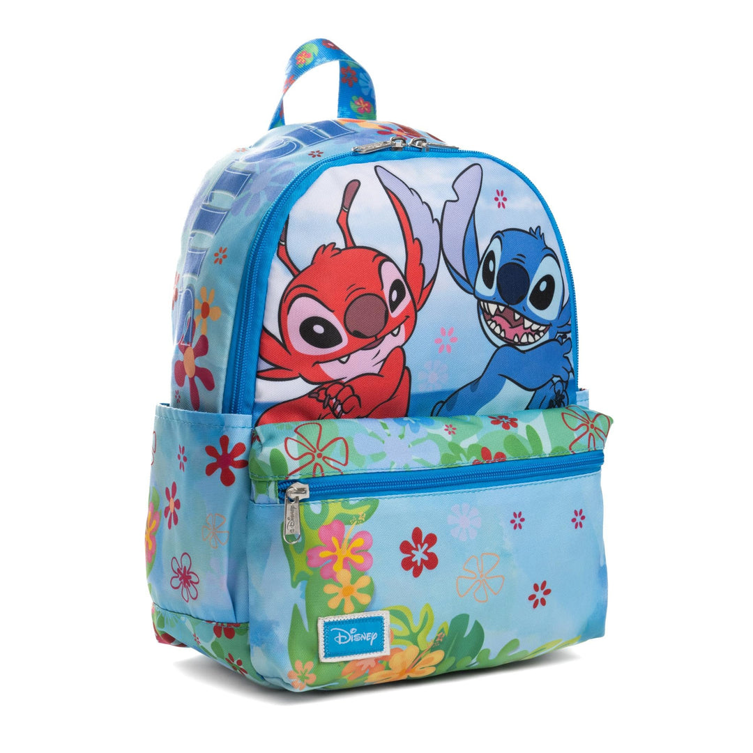 Wondapop Disney Stitch And Leroy 13" Deluxe Nylon Mini Backapck