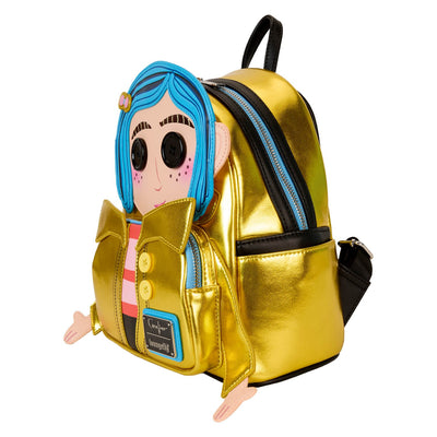 Loungefly Laika Coraline 15th Anniversary Doll Cosplay Mini Backpack - angle